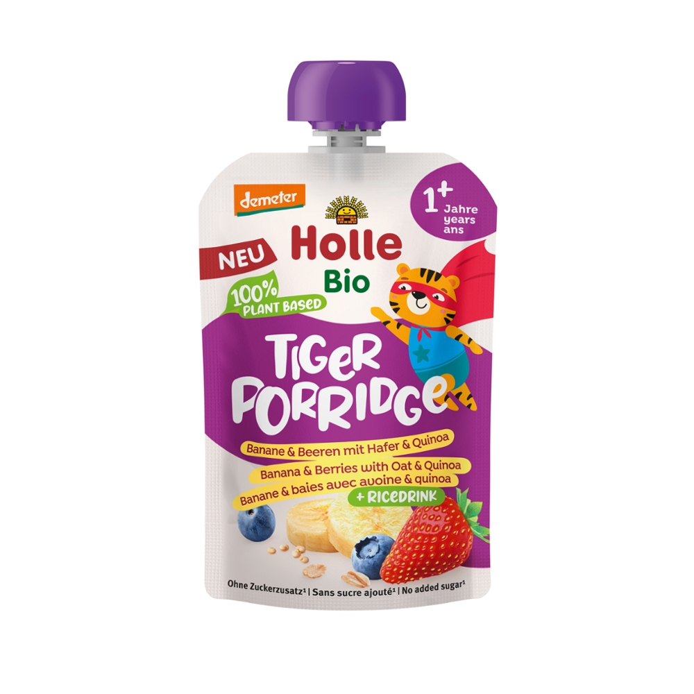 Tiger Porridge Banane&Beeren mit Hafer&Quinoa 110g