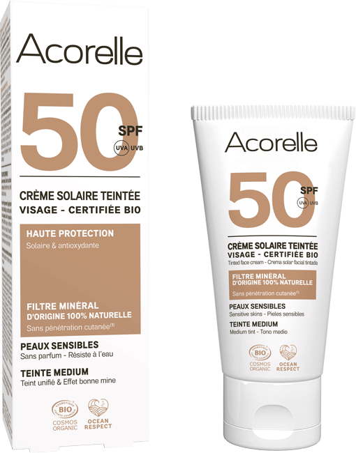 TESTER Sonnencreme Gesicht getönt medium LSF 50, 50ml