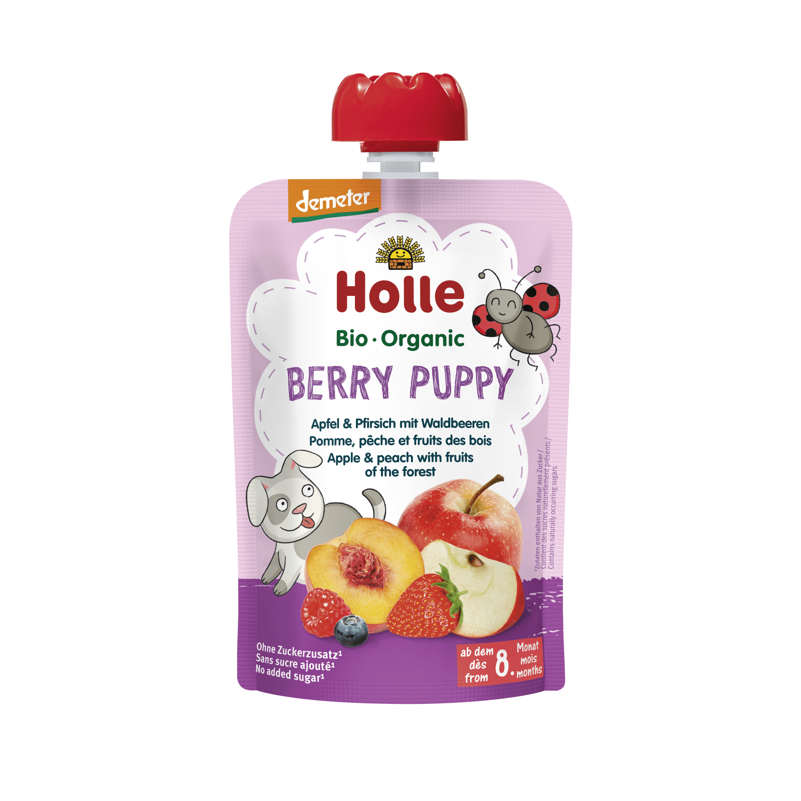 Berry Puppy -Apfel,Pfirsich,Waldbeeren, 100g#