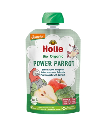Power Parrot - Pouchy Birne,Apfel, Spinat, 100g#