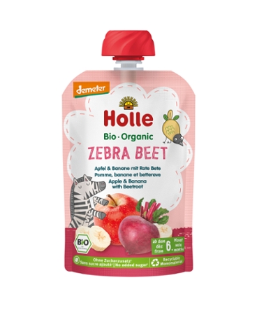 Zebra Beet - Pouchy Apfel, Banane, Rote Bete 100g#