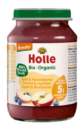 Apfel mit Heidelbeere 190g