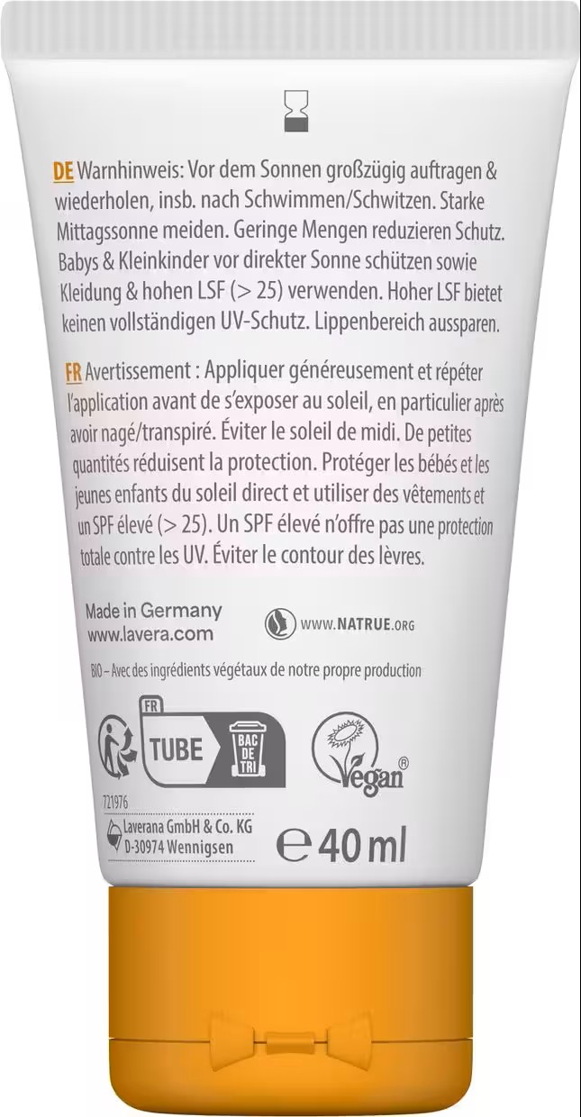Lavera Sonnenfluid Sensitiv LSF 50 40ml